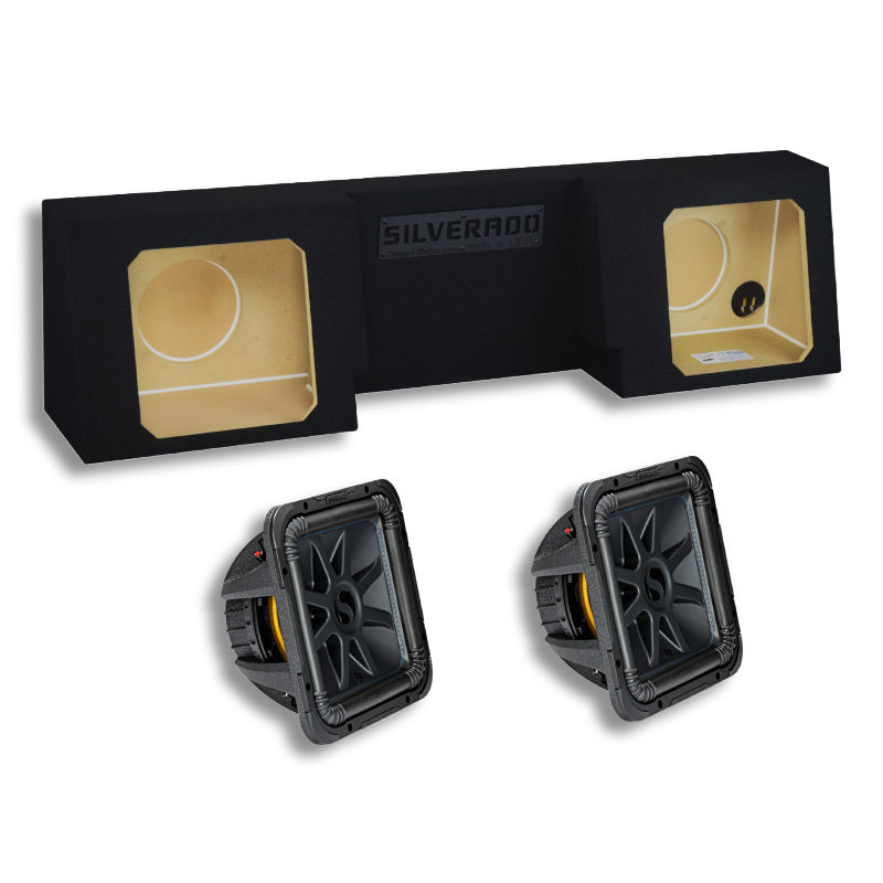 PCH Custom Audio&nbsp;2007-2026 Chevy Silverado Regular Cab Dual 12” 44L7S122 Bass Package